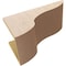 Ekena Millwork 10"W x 20"D x 10"H Wide Carmel Rough Cedar Woodgrain TimberThane Corbel, Primed Tan CORUR10X20X10CARRCPR - alternate 3
